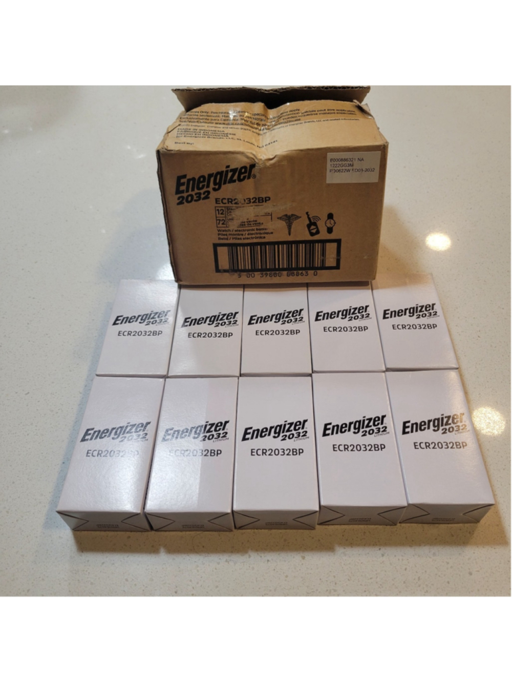 Lot Of 10 Packs Energizer 2032 Lithium Batteries 6 Per Pack NEW WRAPPED PACKETS